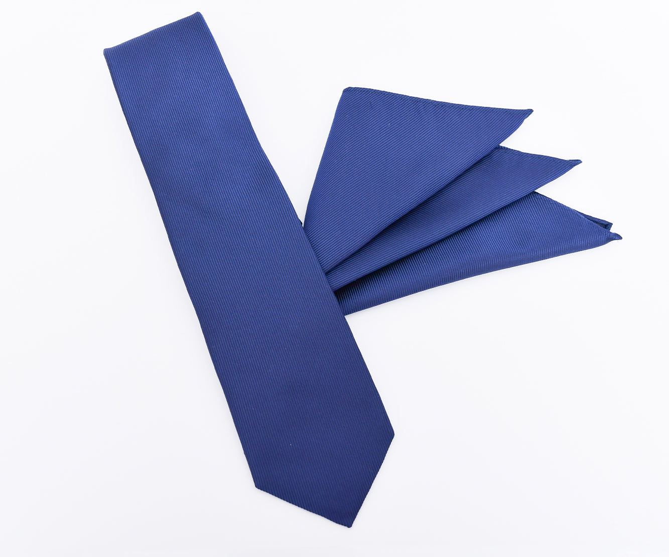 Franco Spada ( フランコスパダ ) 細綾無地ポケットチーフ:ロイヤルブルー