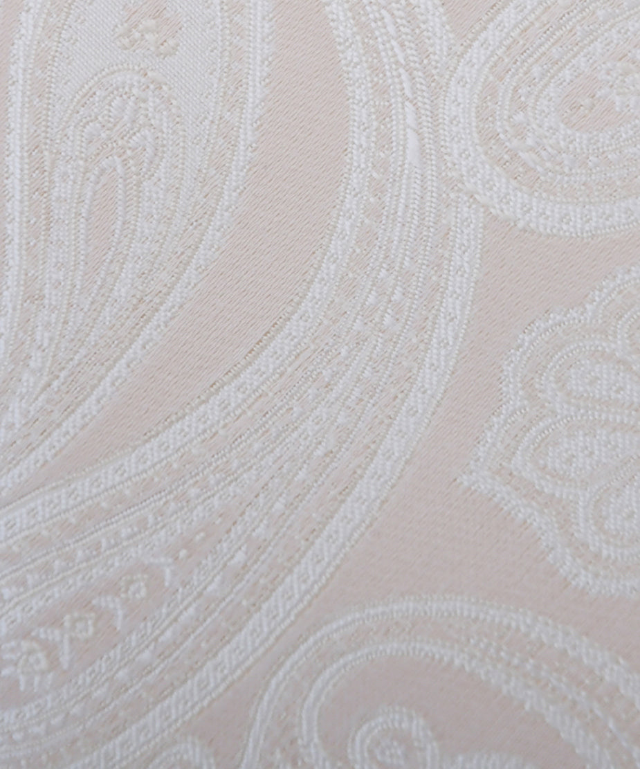 Franco Spada ( フランコスパダ ) NEW SOLID COLOR FORMAL TIE ( 更紗ペーズリー無地調パステルカラーネクタイ):シャンパンベージュ