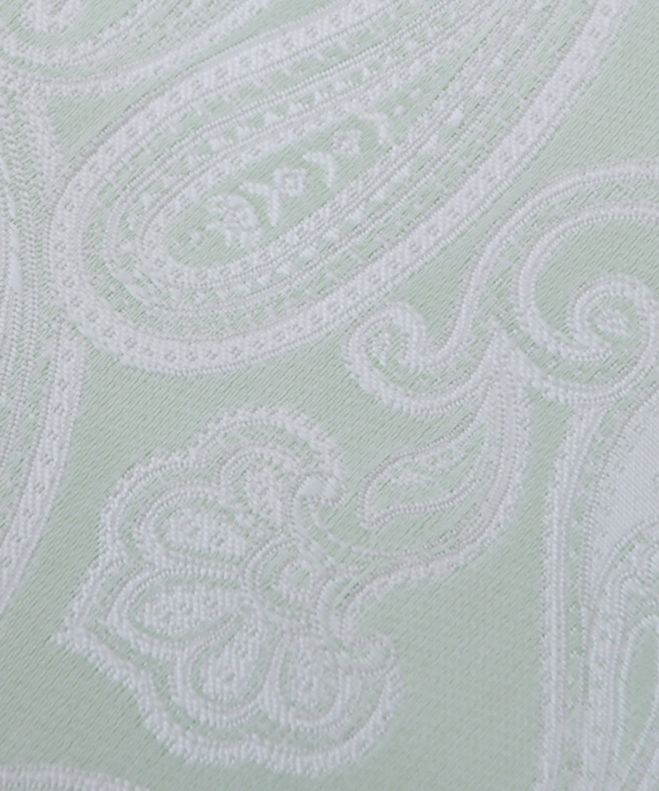 Franco Spada ( フランコスパダ) NEW SOLID COLOR FORMAL TIE( 更紗ペーズリー無地調パステルカラーネクタイ):ペールグリーン