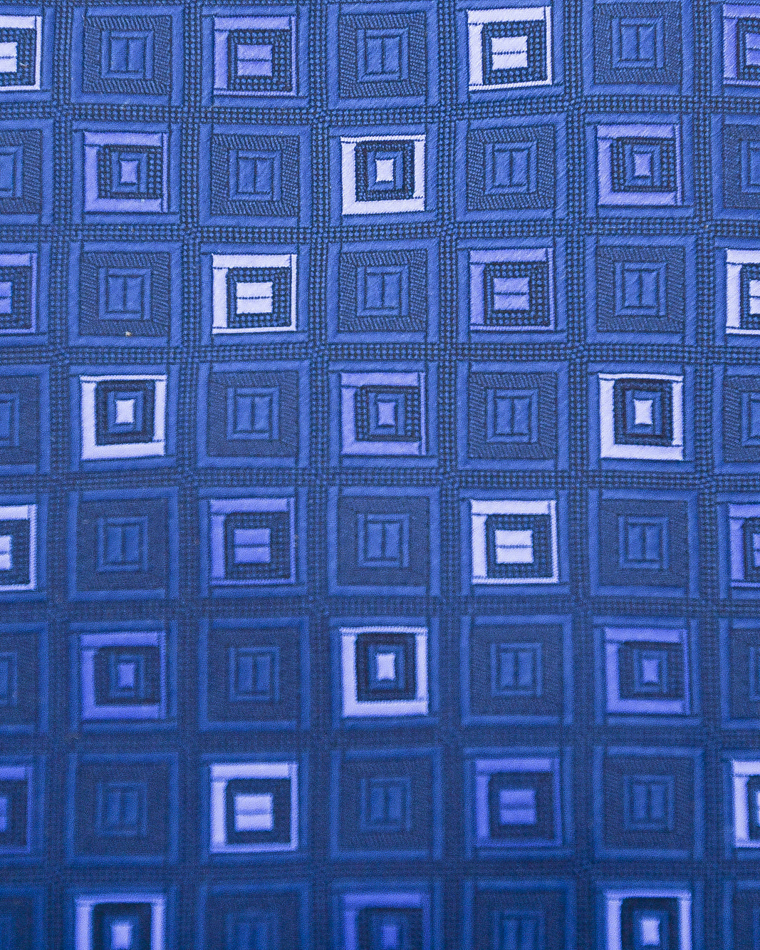 Franco Spada ( フランコスパダ ) ヴィンテージスクエアジオメトリックネクタイ:ネイビー×ブルー