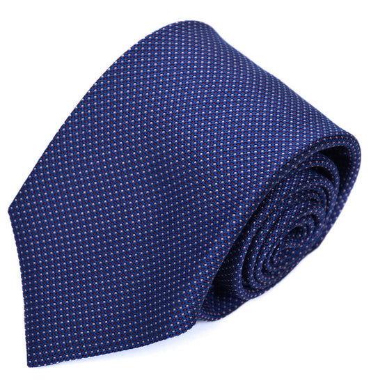 Franco Spada ( フランコスパダ ) マイクロピンドットパターンネクタイ:Dブルー×ワイン×ピンク