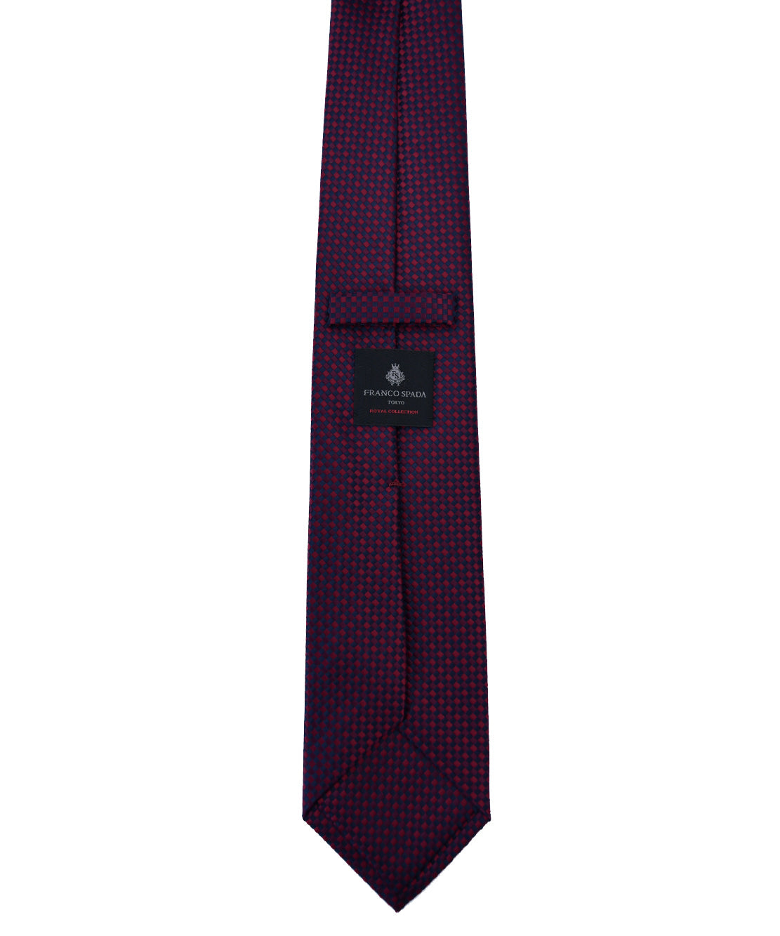 Franco spada ( フランコスパダ ) バスケットグラデーション無地調ネクタイ:ネイビー×ワイン