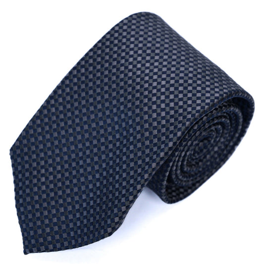 Franco spada ( フランコスパダ ) バスケットグラデーション無地調ネクタイ:ネイビー×グレー