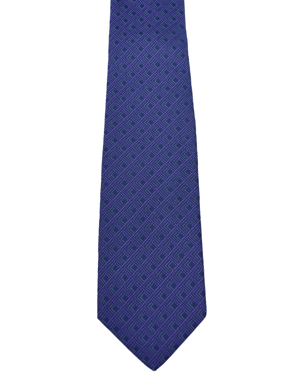 Franco Spada ( フランコスパダ )  NEW江戸切子ジャガードモチーフネクタイ:ネイビー×パープル