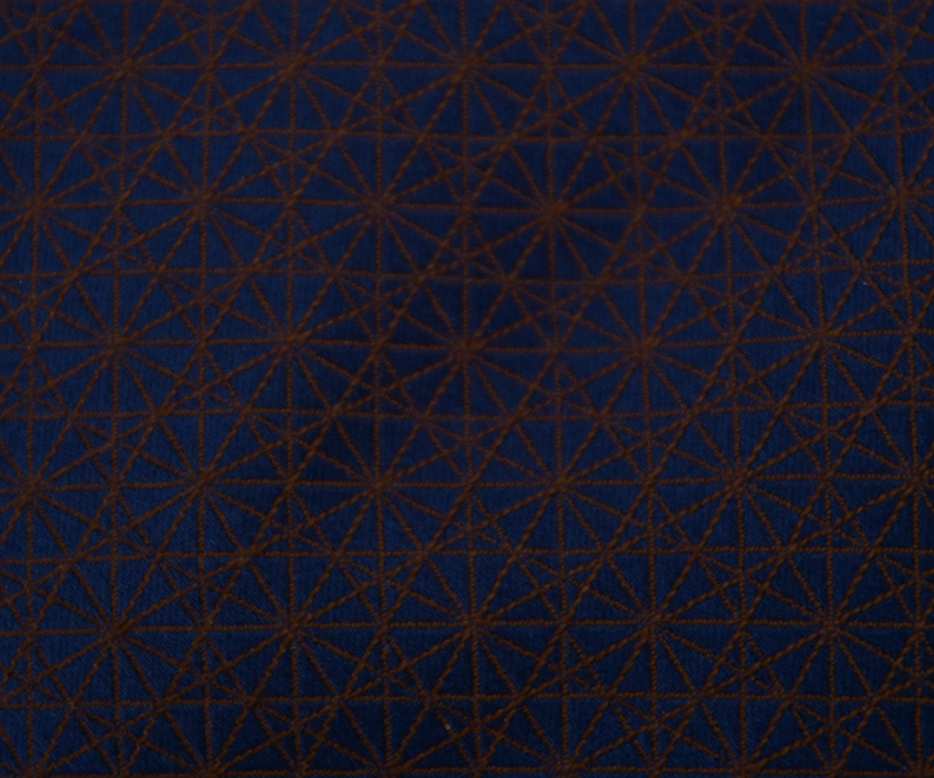 Franco Spada ( フランコスパダ )  江戸切子ジャガードモチーフネクタイ:ネイビー×ブラウン