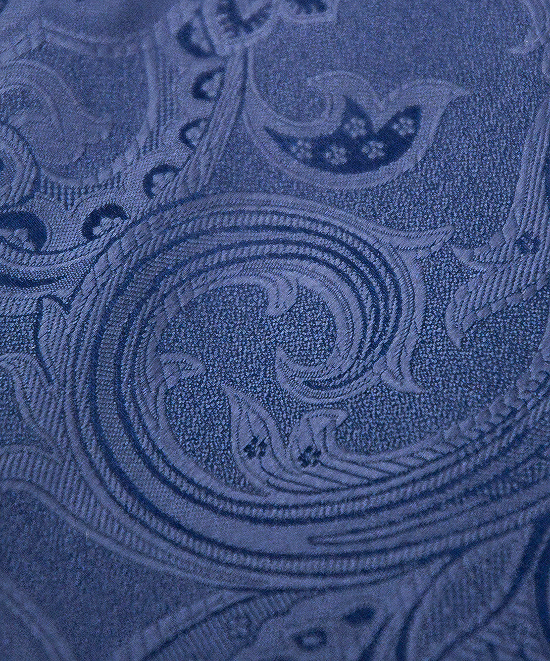 Franco Spada ( フランコスパダ ) ヴィンテージ更紗ペーズリー無地調ネクタイ:スチールグレー