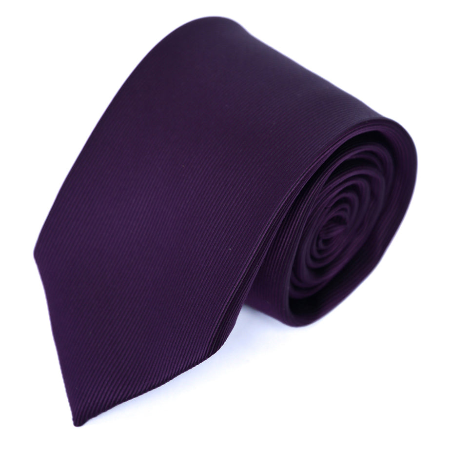 Franco Spada ( フランコスパダ )  細綾無地ネクタイ:パープル