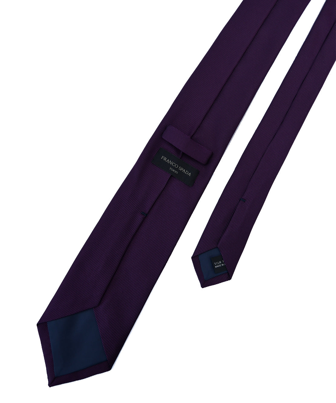 Franco Spada ( フランコスパダ )  細綾無地ネクタイ:パープル