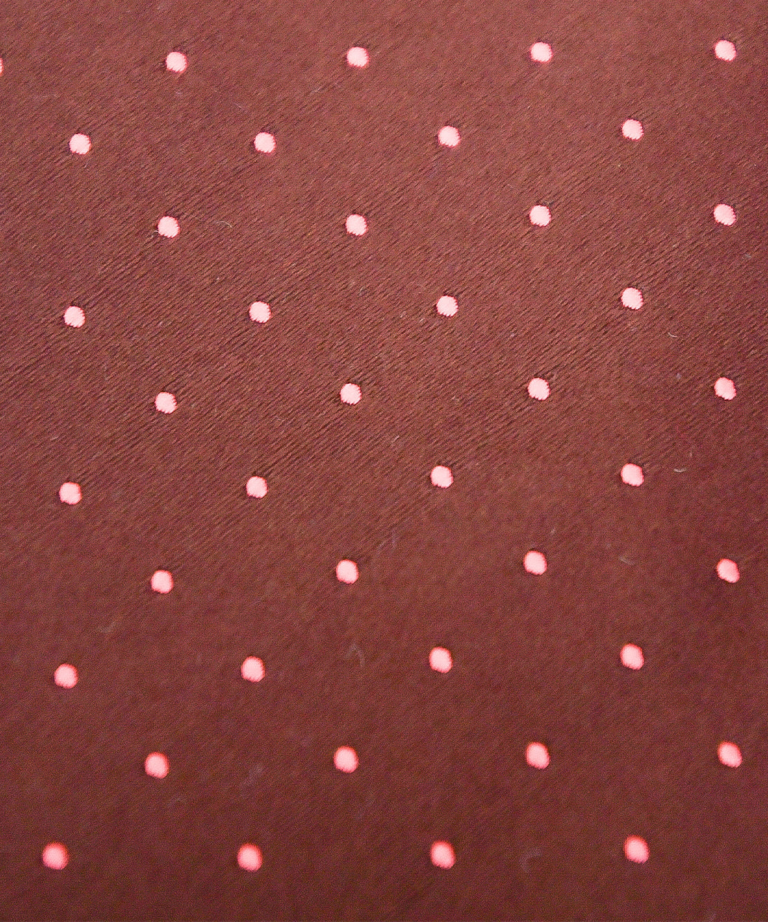 Franco Spada ( フランコスパダ )  クラシックサテン小ドットネクタイ:ココアブラウン×アプリコットオレンジ