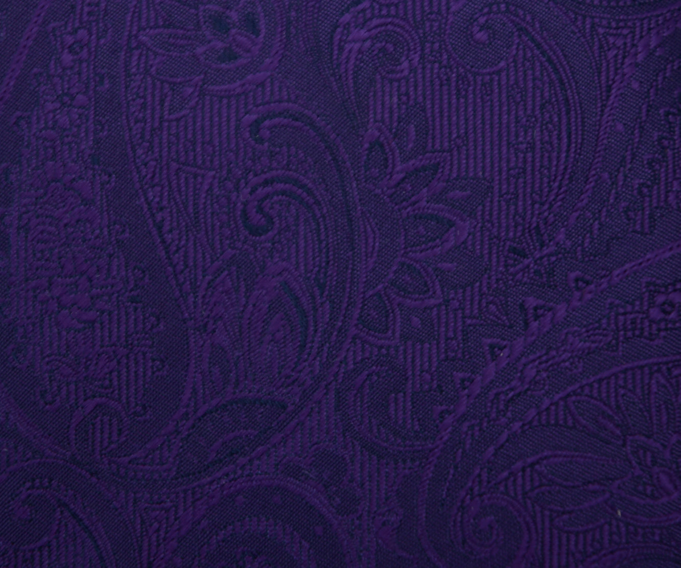 Franco spada ( フランコスパダ ) クラシック更紗ペーズリー無地調ネクタイ:ブリティッシュパープル