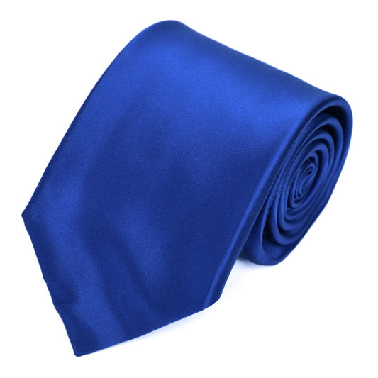 Franco spada ( フランコスパダ ) スーパーサテン無地ネクタイ:ロイヤルブルー