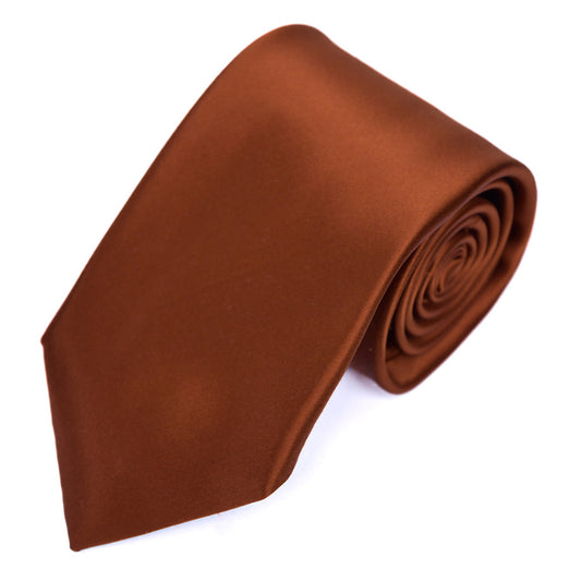 Franco spada ( フランコスパダ ) スーパーサテン無地ネクタイ:オレンジ