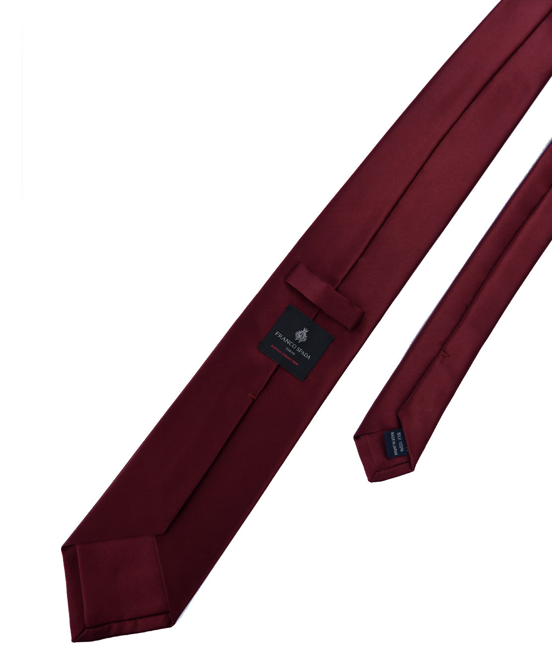 Franco spada ( フランコスパダ ) スーパーサテン無地ネクタイ:ワイン