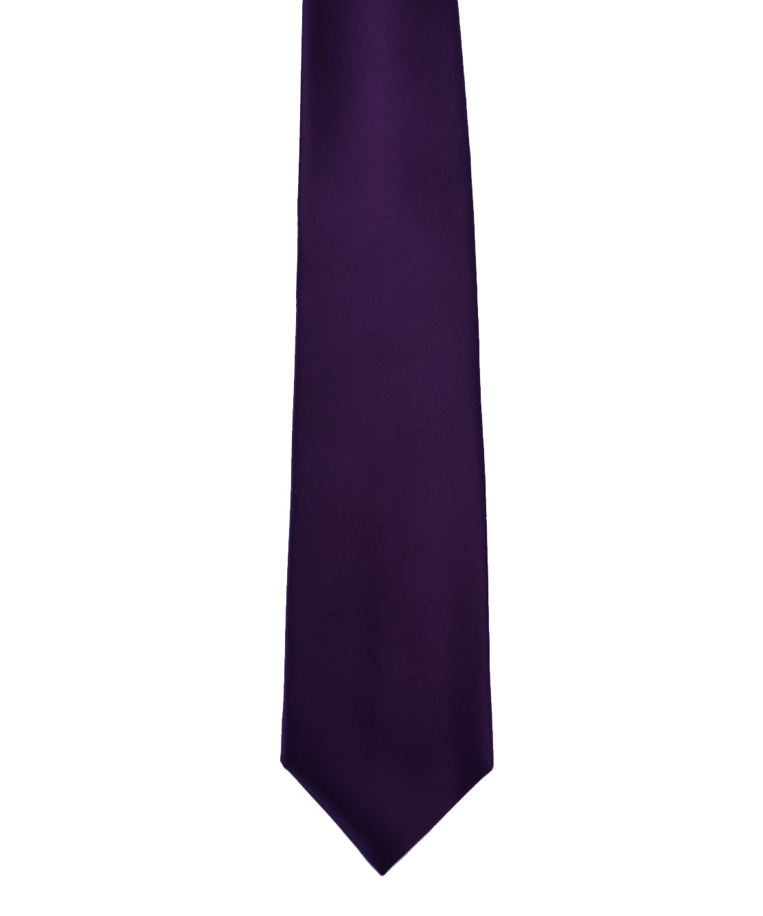 Franco spada ( フランコスパダ ) スーパーサテン無地ネクタイ:ダークパープル