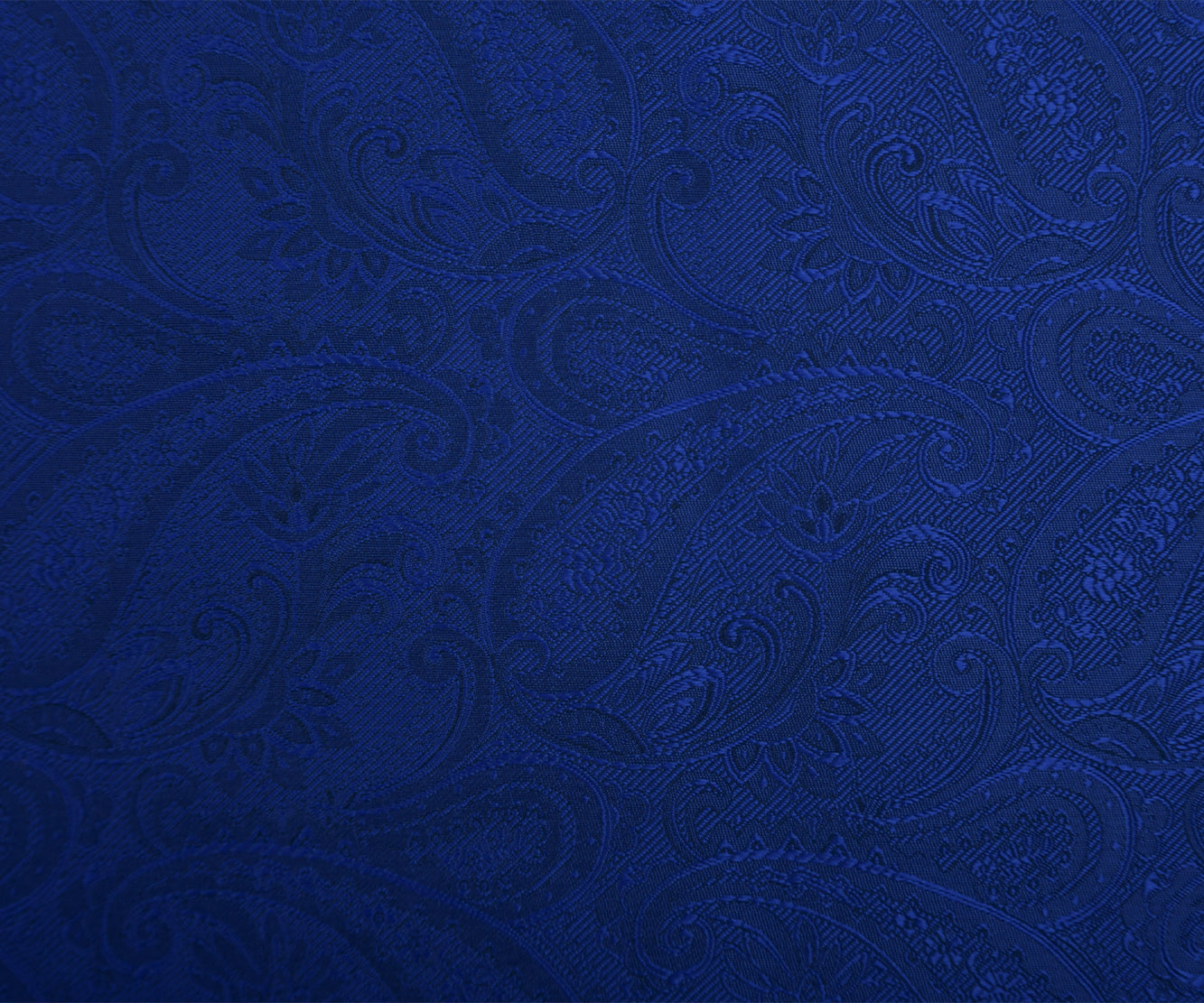 Franco Spada ( フランコスパダ ) クラシック更紗ペーズリー無地調ポケットチーフ:ロイヤルダークブルー