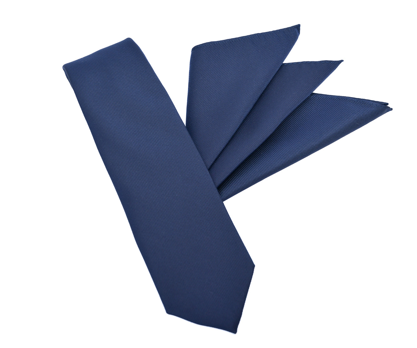 Franco Spada ( フランコスパダ ) 細綾無地ポケットチーフ:ネイビー