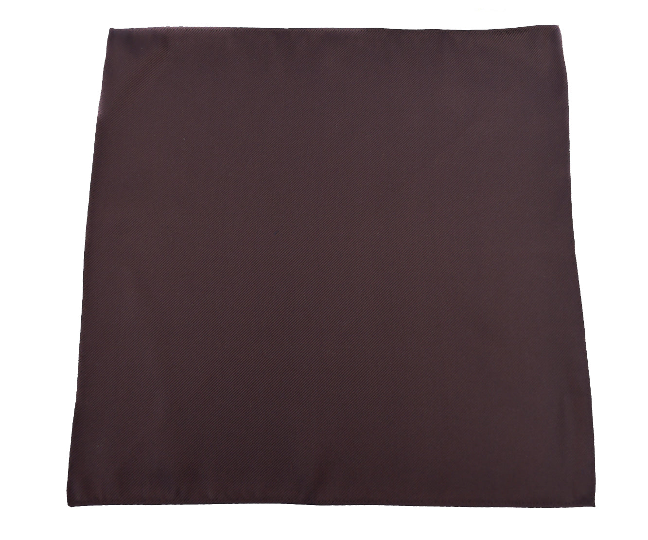 Franco Spada ( フランコスパダ ) 細綾無地ポケットチーフ:ブラウン