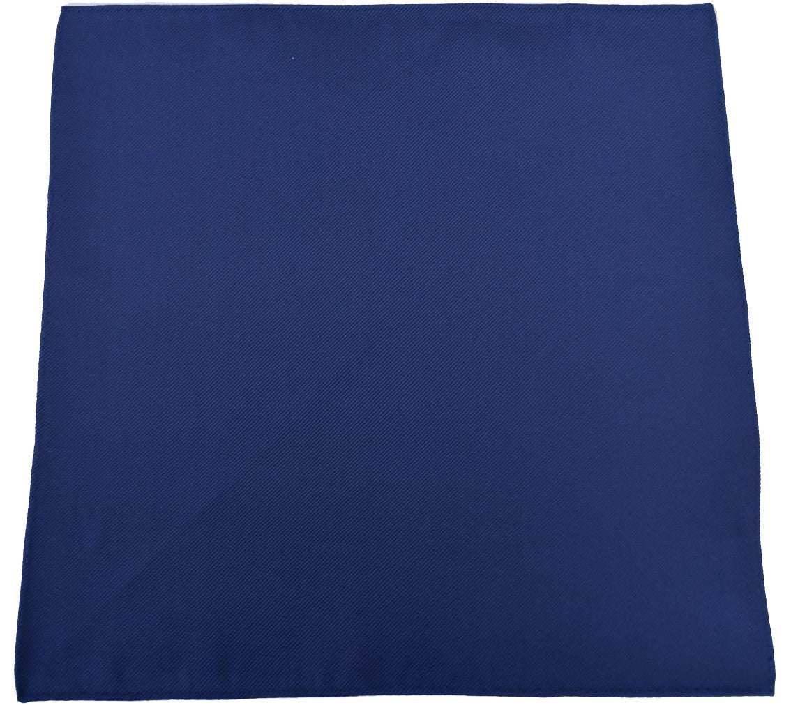 Franco Spada ( フランコスパダ ) 細綾無地ポケットチーフ:ロイヤルブルー