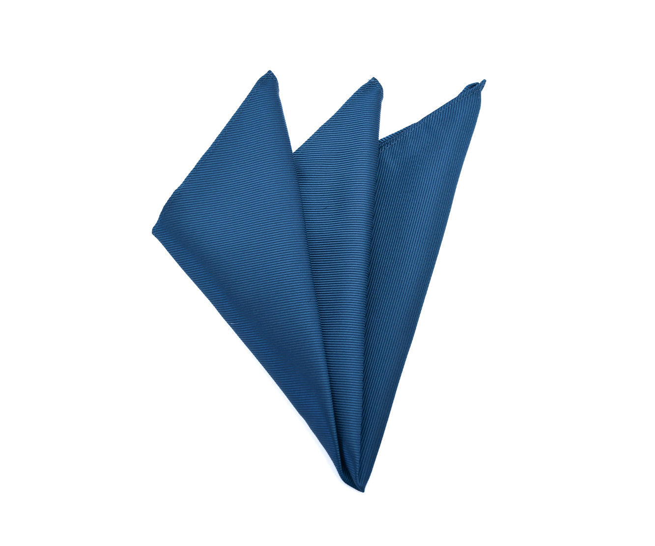 Franco Spada ( フランコスパダ ) 細綾無地ポケットチーフ:フォレストブルー