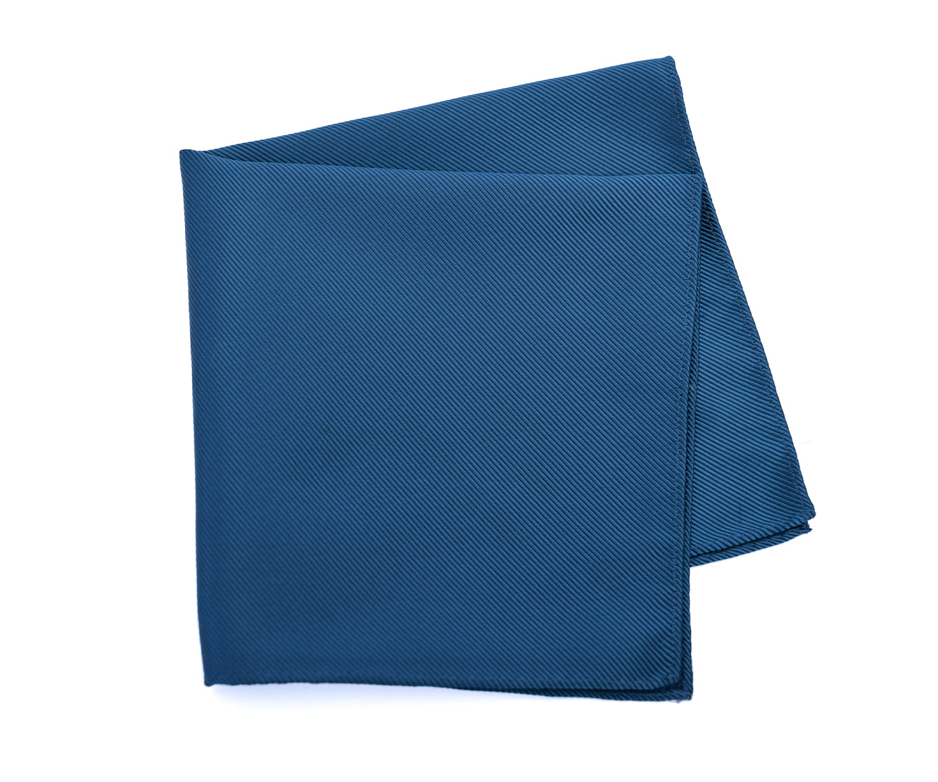 Franco Spada ( フランコスパダ ) 細綾無地ポケットチーフ:フォレストブルー