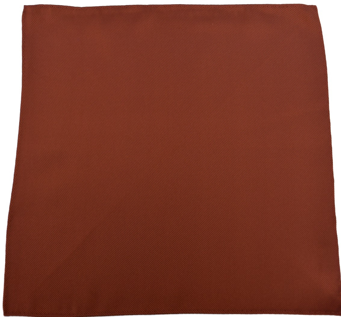 Franco Spada ( フランコスパダ )細綾無地ポケットチーフ: ダスティオレンジ