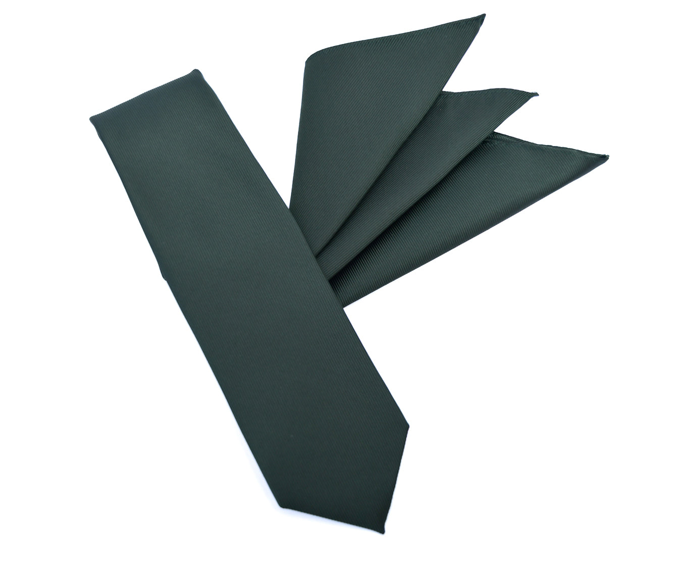 Franco Spada ( フランコスパダ ) 細綾無地ポケットチーフ:ダークオリーブ