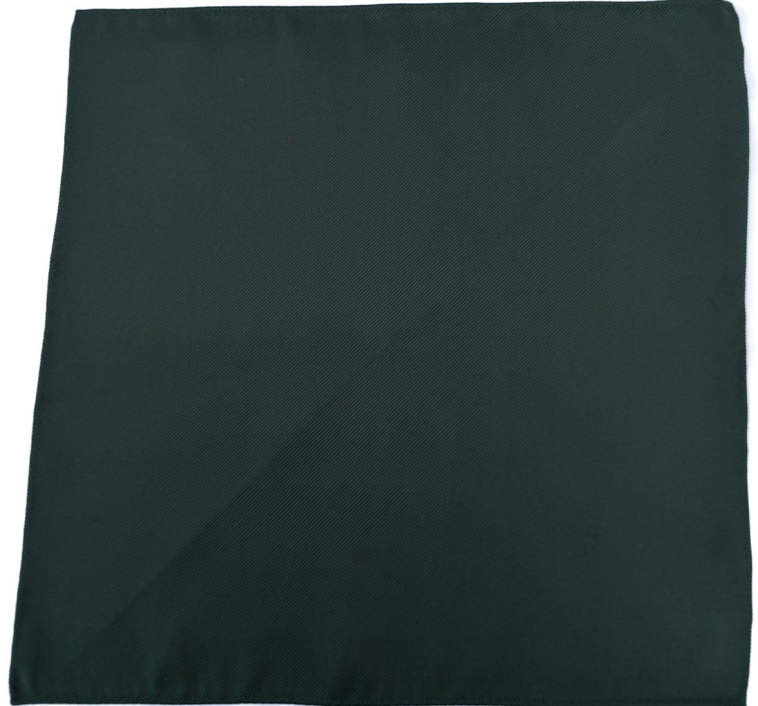 Franco Spada ( フランコスパダ ) 細綾無地ポケットチーフ:ダークオリーブ