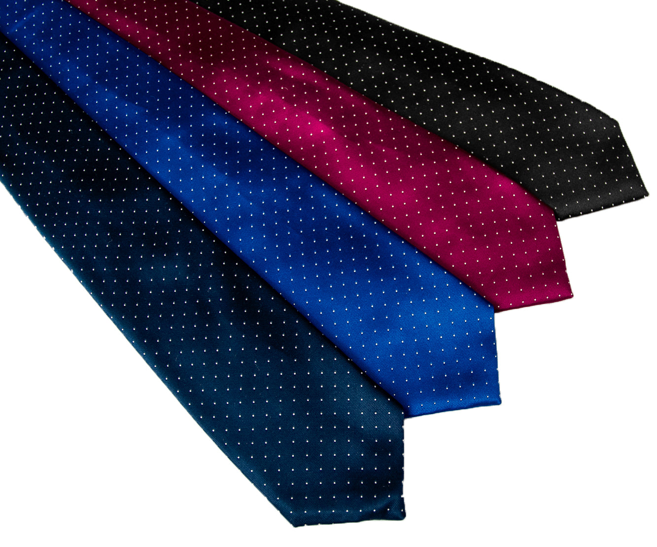 Franco Spada ( フランコスパダ )  ベーシックサテンピンドットネクタイ:ワインレッド×ホワイト