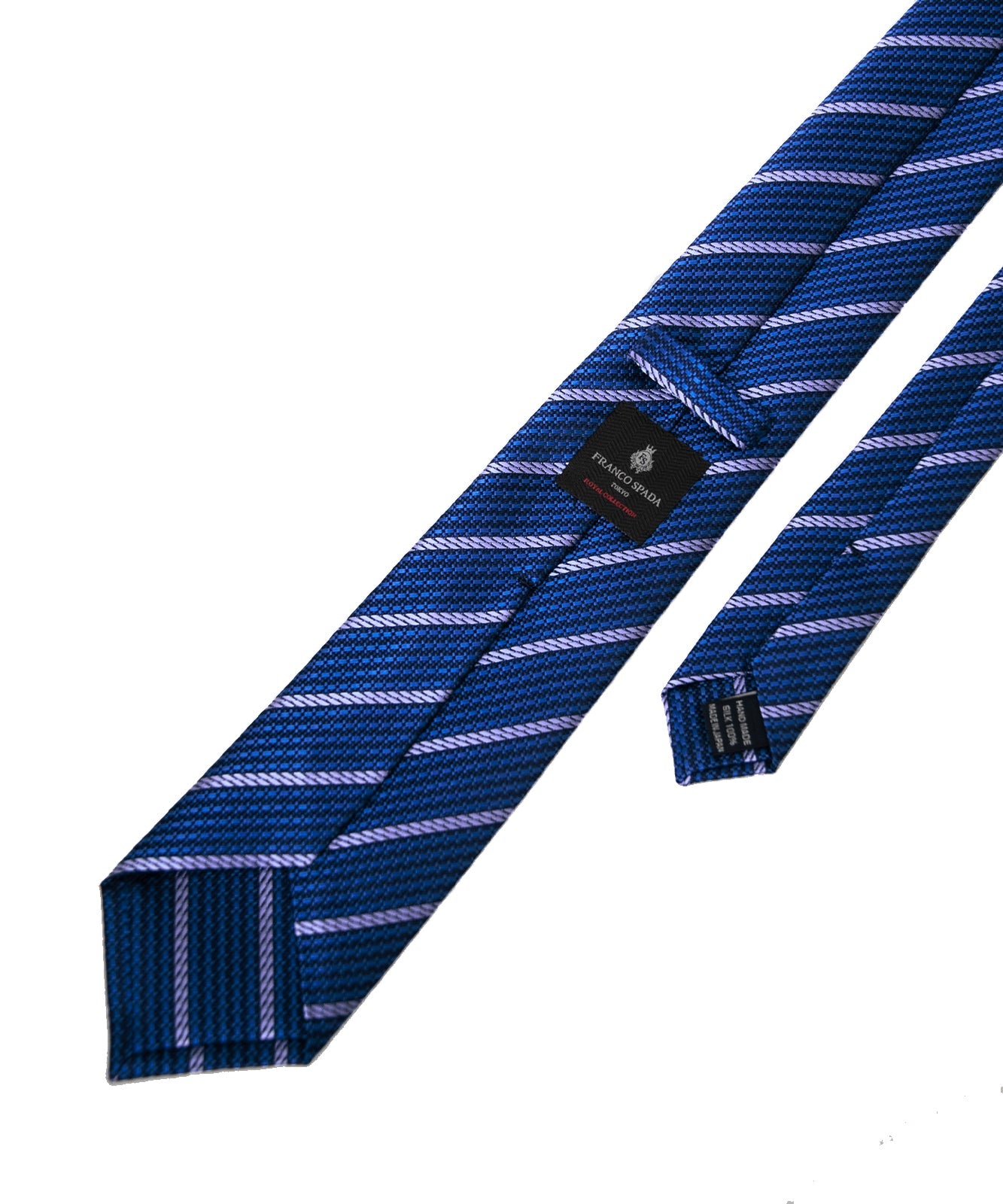 Franco Spada ( フランコスパダ ) ヴィンテージストライプネクタイ:ダークブルー×サックス