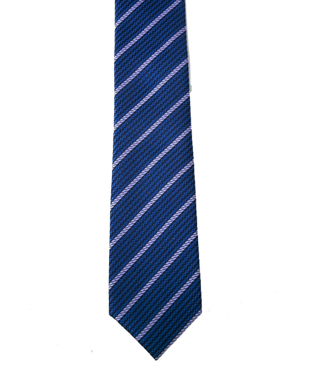 Franco Spada ( フランコスパダ ) ヴィンテージストライプネクタイ:ダークブルー×サックス