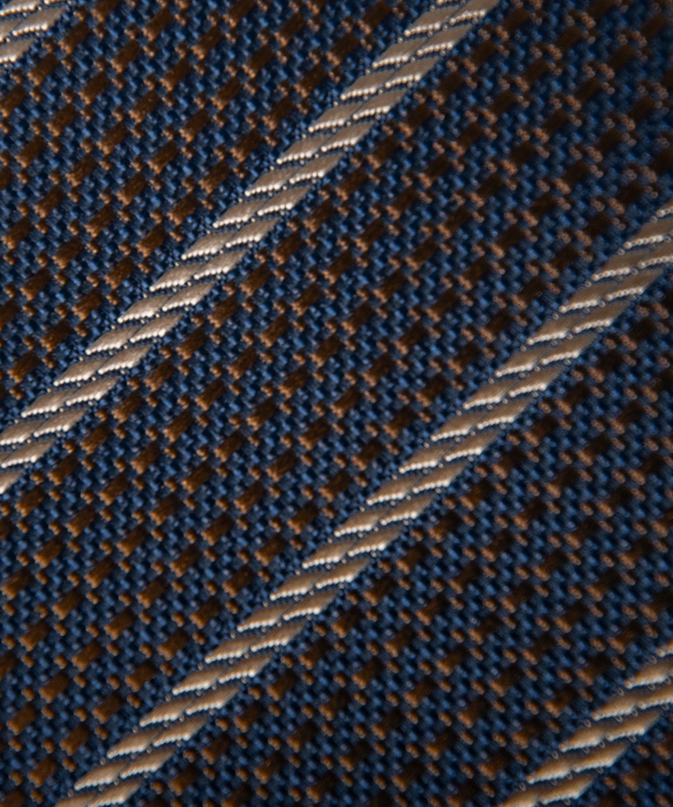 Franco Spada ( フランコスパダ ) ヴィンテージストライプネクタイ:ブラウン×ベージュ