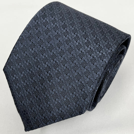 Franco Spada ( フランコスパダ )  ヴィンテージ調ジオメトリックソリッドネクタイ: スチールグレー