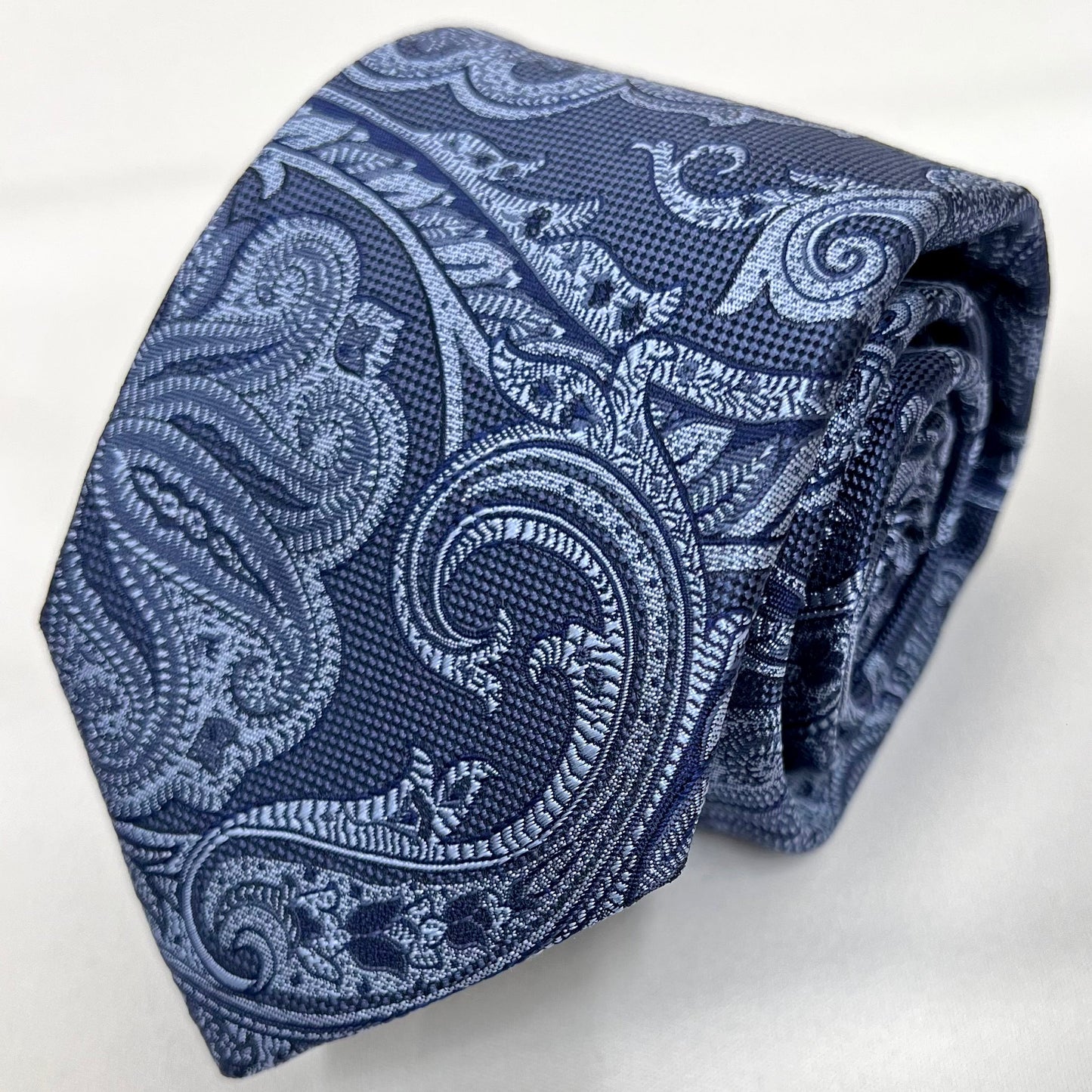 Franco Spada ( フランコスパダ )  ヴィンテージ調更紗ペーズリーネクタイ:ダークグレー