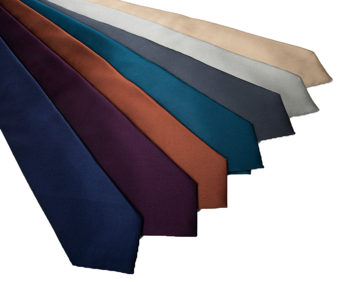 Franco Spada ( フランコスパダ )  細綾無地ネクタイ:ブラウン