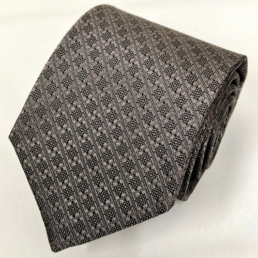 Franco Spada ( フランコスパダ )  ヴィンテージ調ジオメトリックソリッドネクタイ: サンドベージュ