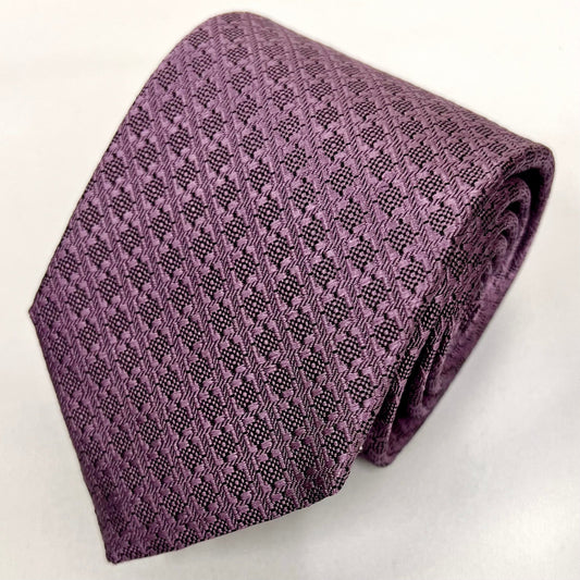 Franco Spada ( フランコスパダ )  ヴィンテージ調ジオメトリックソリッドネクタイ: ローズピンク