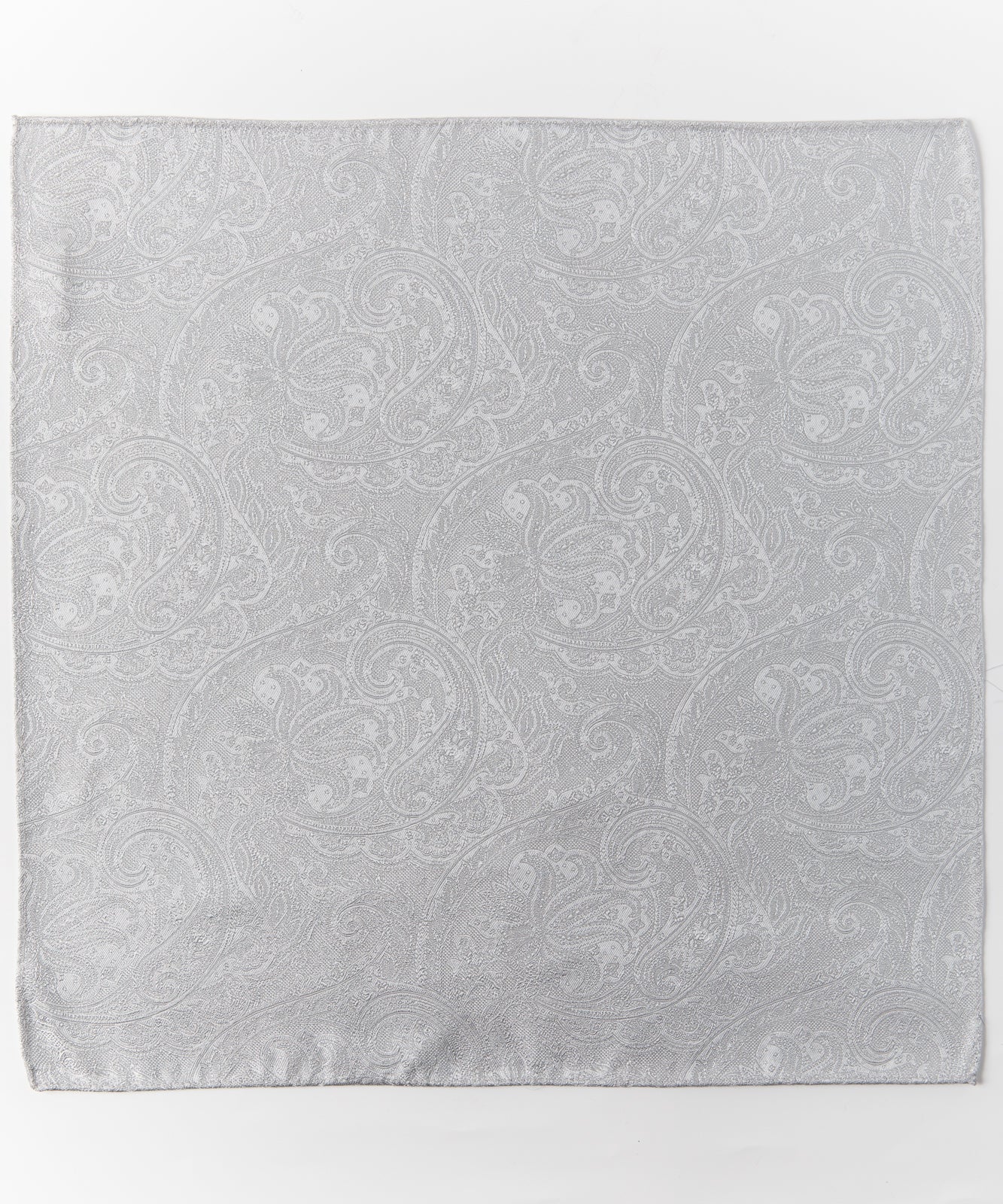 Franco Spada ( フランコスパダ )   クラシックペーズリージャガードポケットチーフパステルカラー:シルバー