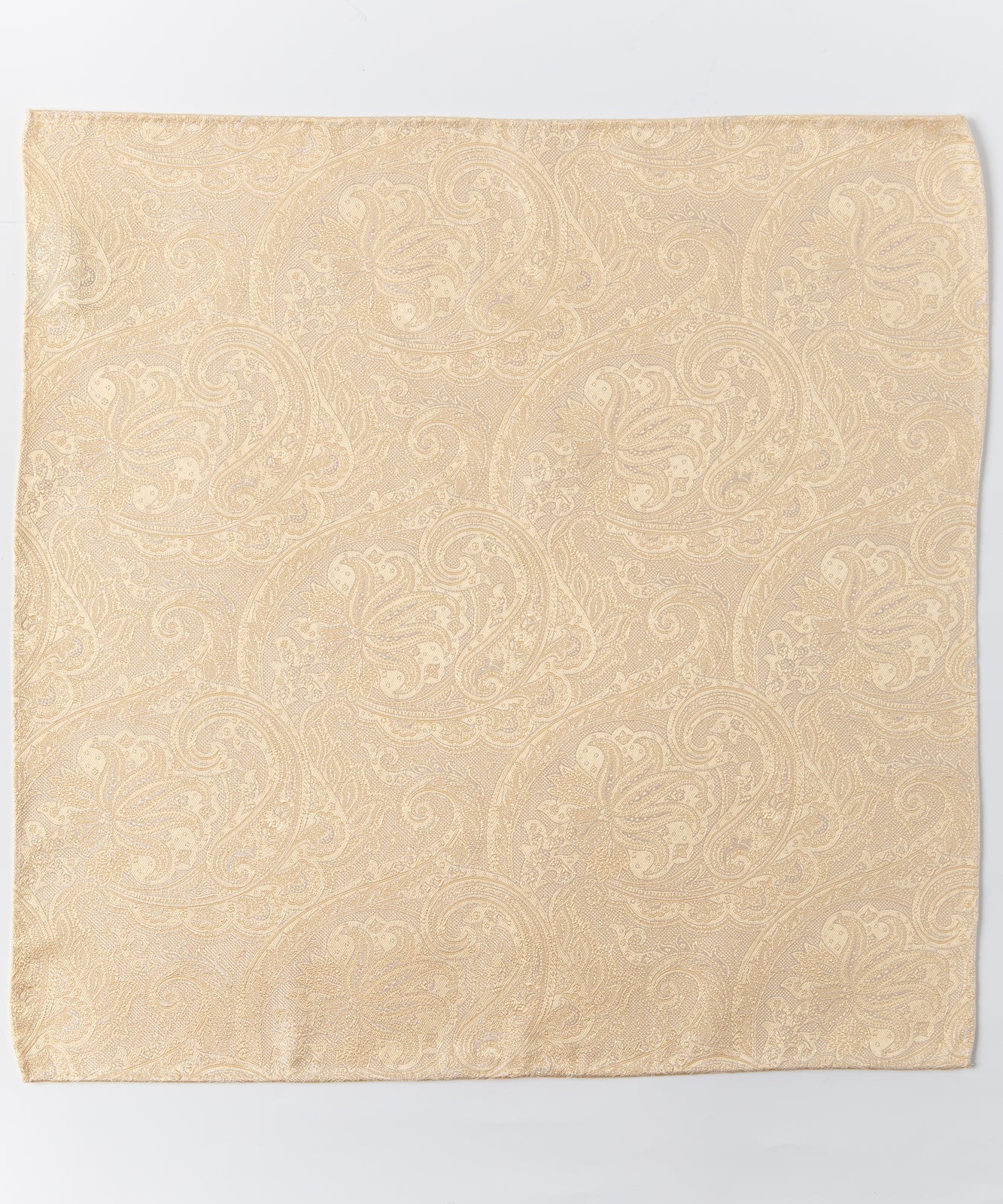 Franco Spada ( フランコスパダ )   クラシックペーズリージャガードポケットチーフパステルカラー:イエロー