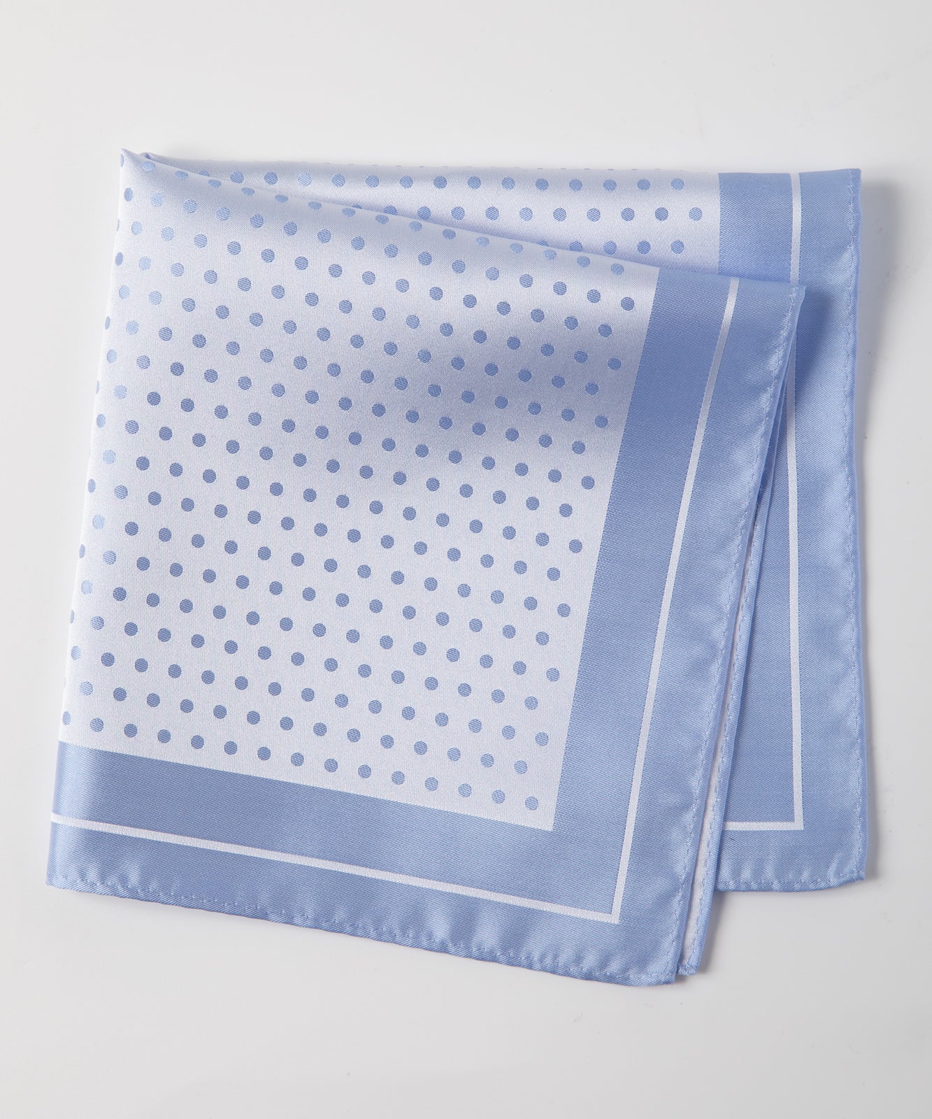 Franco Spada ( フランコスパダ )    4面大小ドットジャガードポケットチーフ:サックス