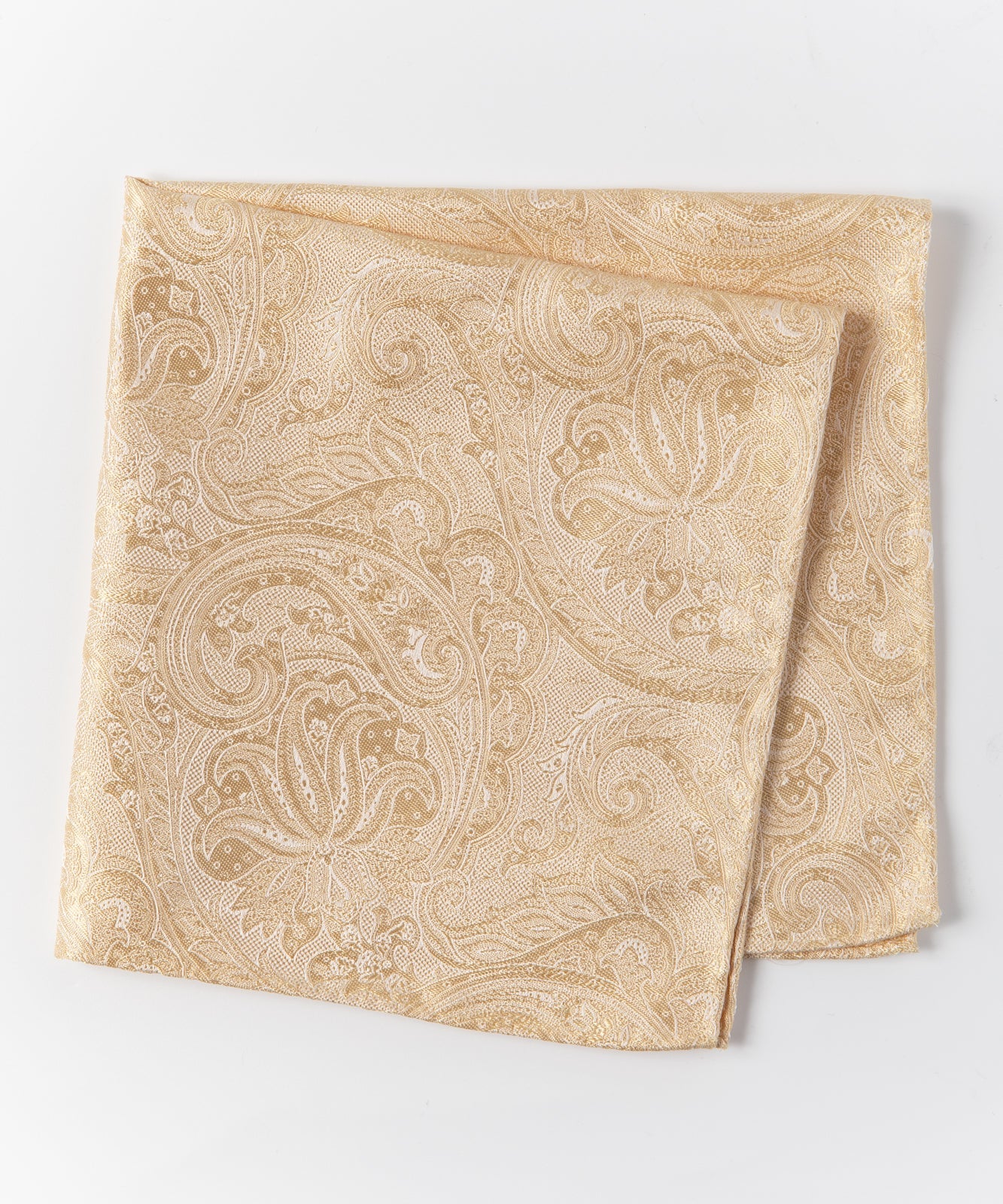 Franco Spada ( フランコスパダ )   クラシックペーズリージャガードポケットチーフパステルカラー:イエロー