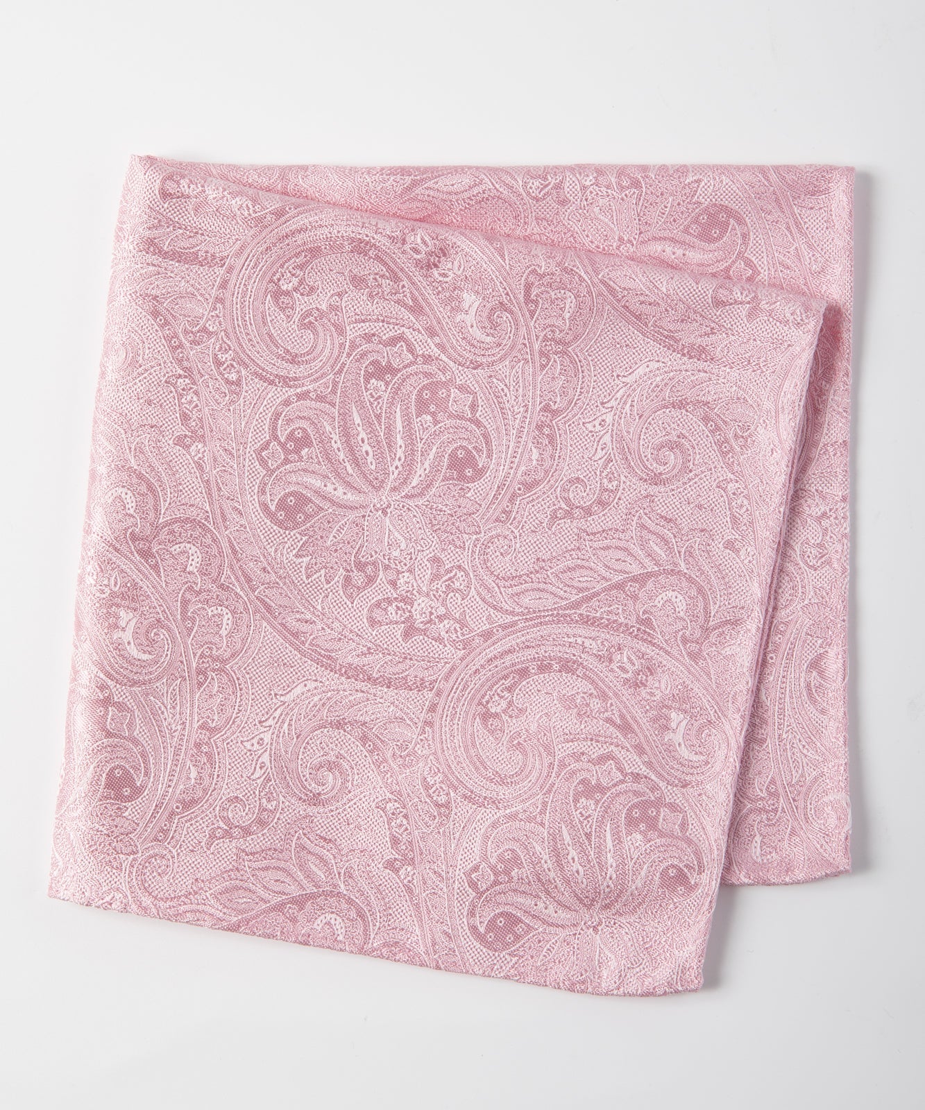Franco Spada ( フランコスパダ )   クラシックペーズリージャガードポケットチーフパステルカラー:ピンク