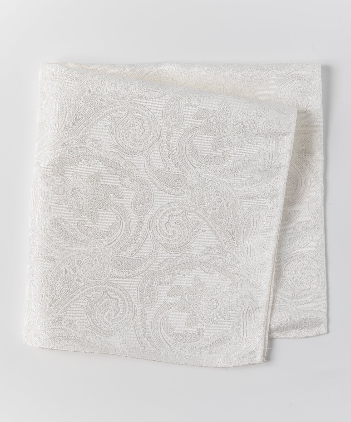 Franco Spada  ( フランコスパダ )   クラシックペーズリージャガードポケットチーフベーシックカラー:オフ白