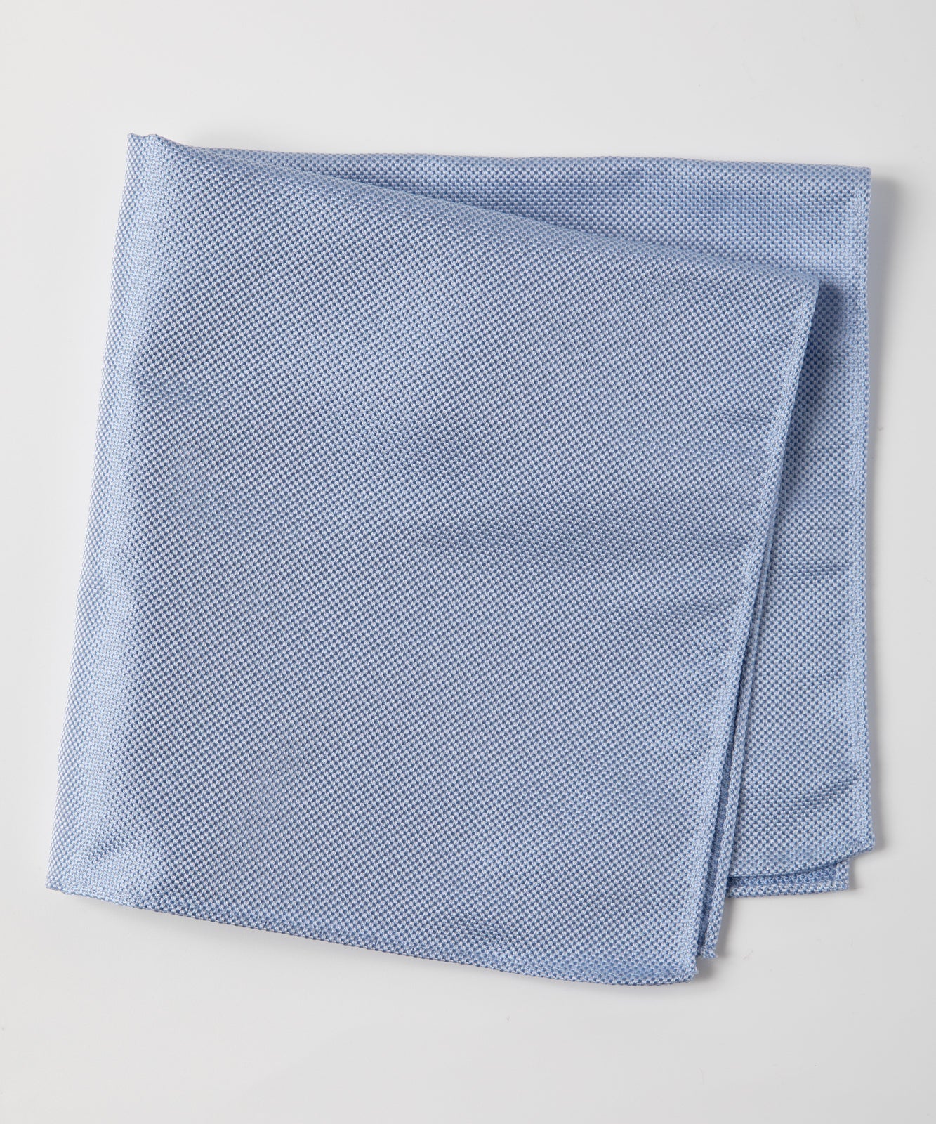 Franco Spada  ( フランコスパダ )   小バスカラー無地ジャガードポケットチーフ:サックス