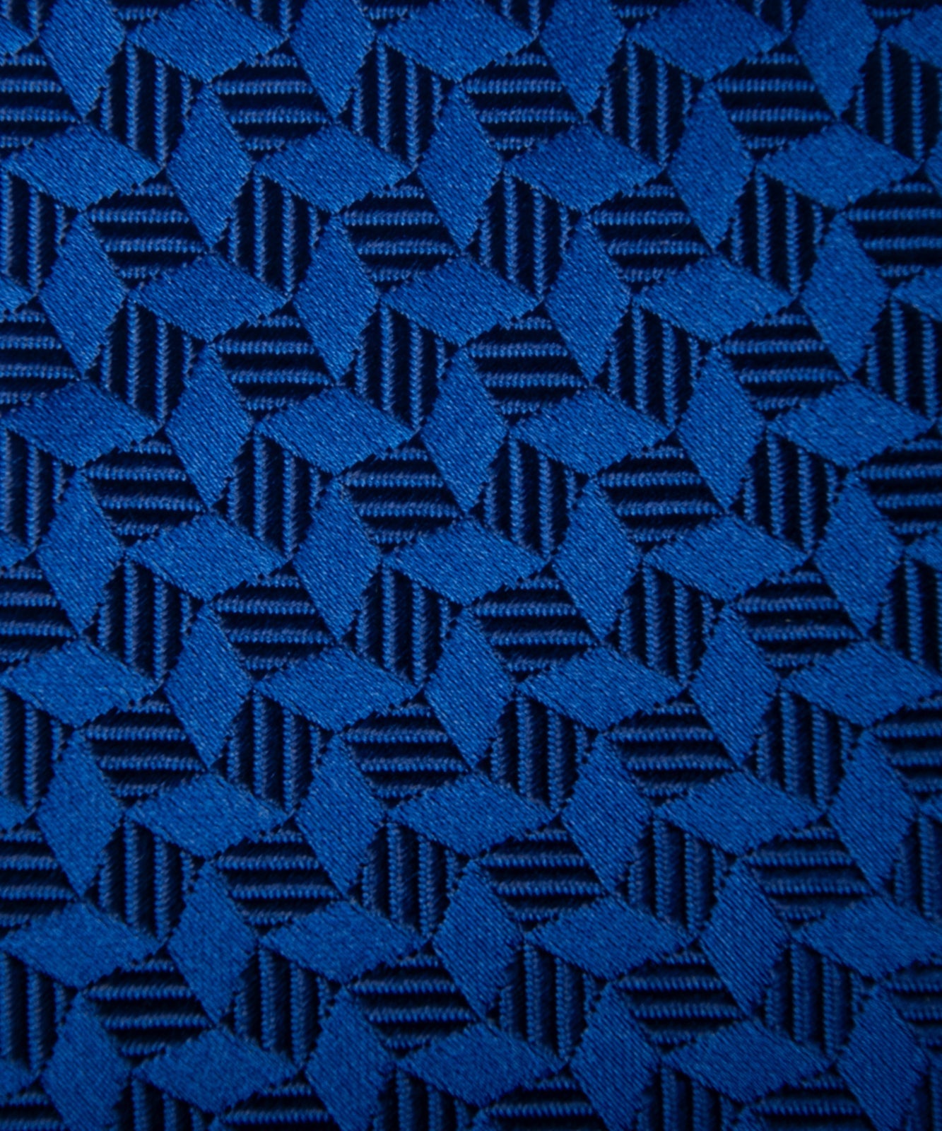 AZZURRO(アズーロ)NEW ロイヤルダークブルースクエアジオメトリックネクタイ