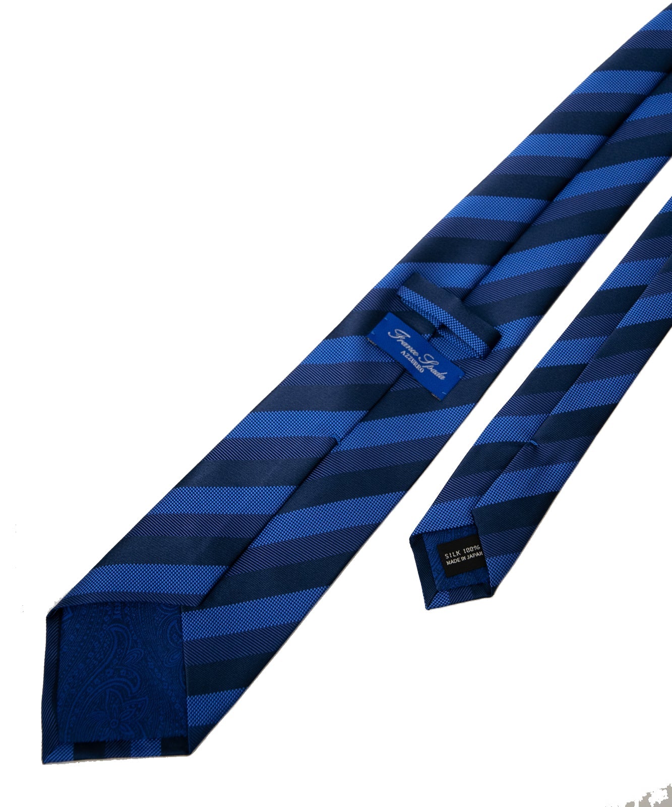 AZZURRO(アズーロ)NEW ロイヤルダークブルーボールドストライプネクタイ