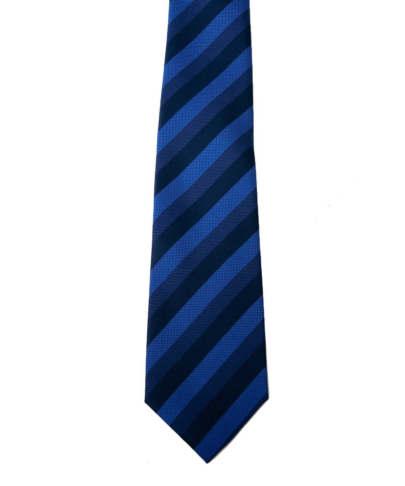 AZZURRO(アズーロ)NEW ロイヤルダークブルーボールドストライプネクタイ