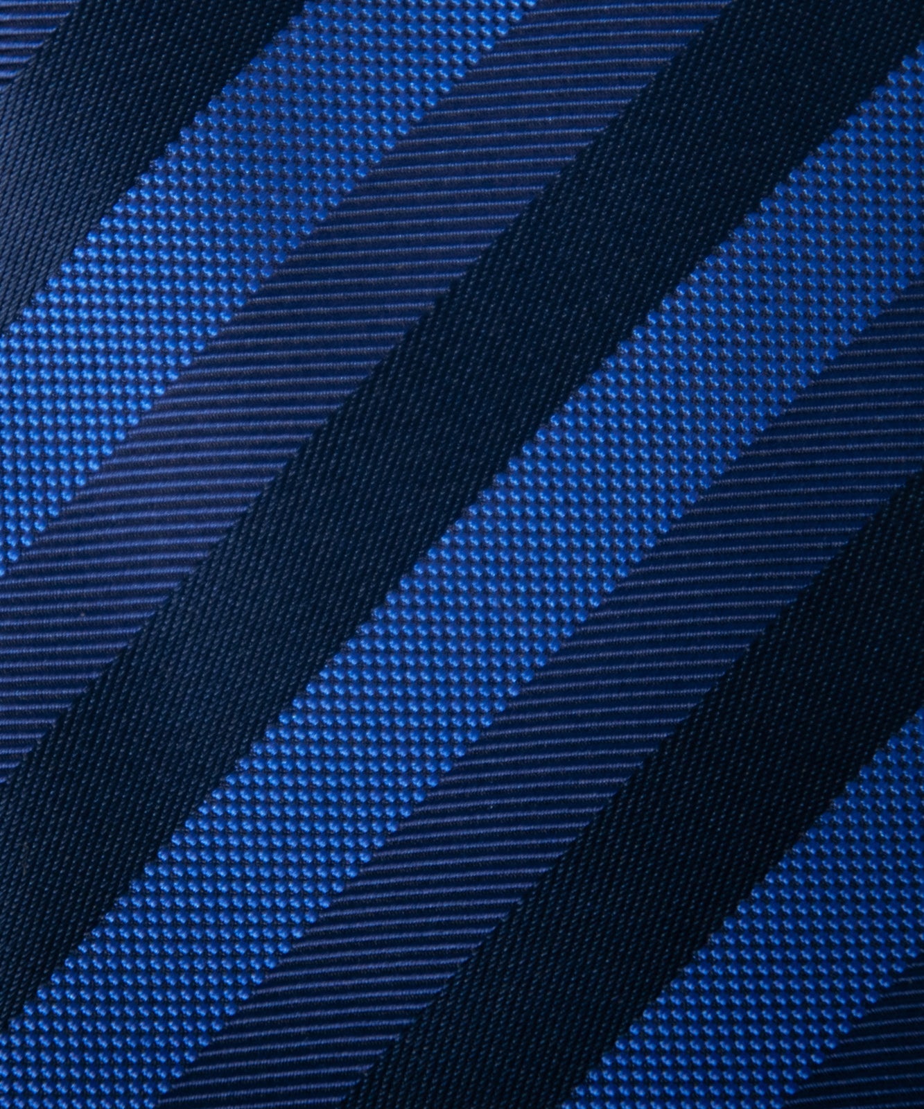 AZZURRO(アズーロ)NEW ロイヤルダークブルーボールドストライプネクタイ