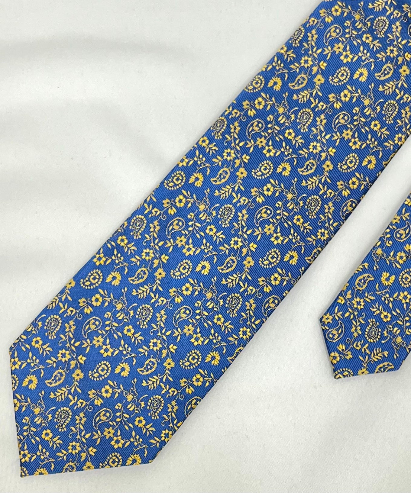 Franco Spada ( フランコスパダ )  フレンチヴィンテージオーナメントジャガードネクタイ:ライトブルー