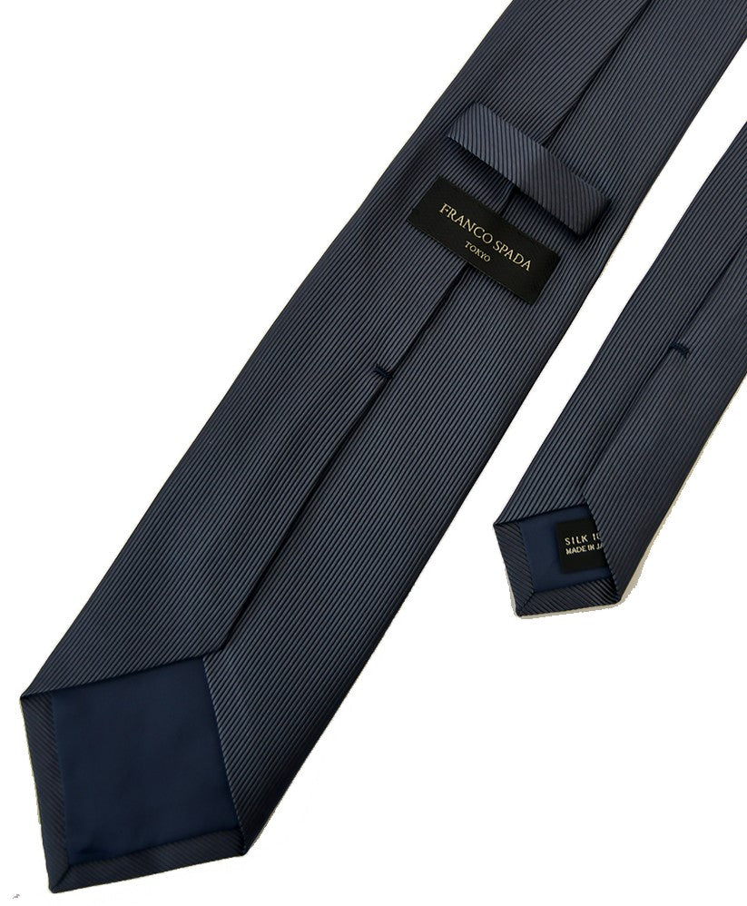 Franco Spada ( フランコスパダ )  細綾無地ネクタイ:ダークグレー