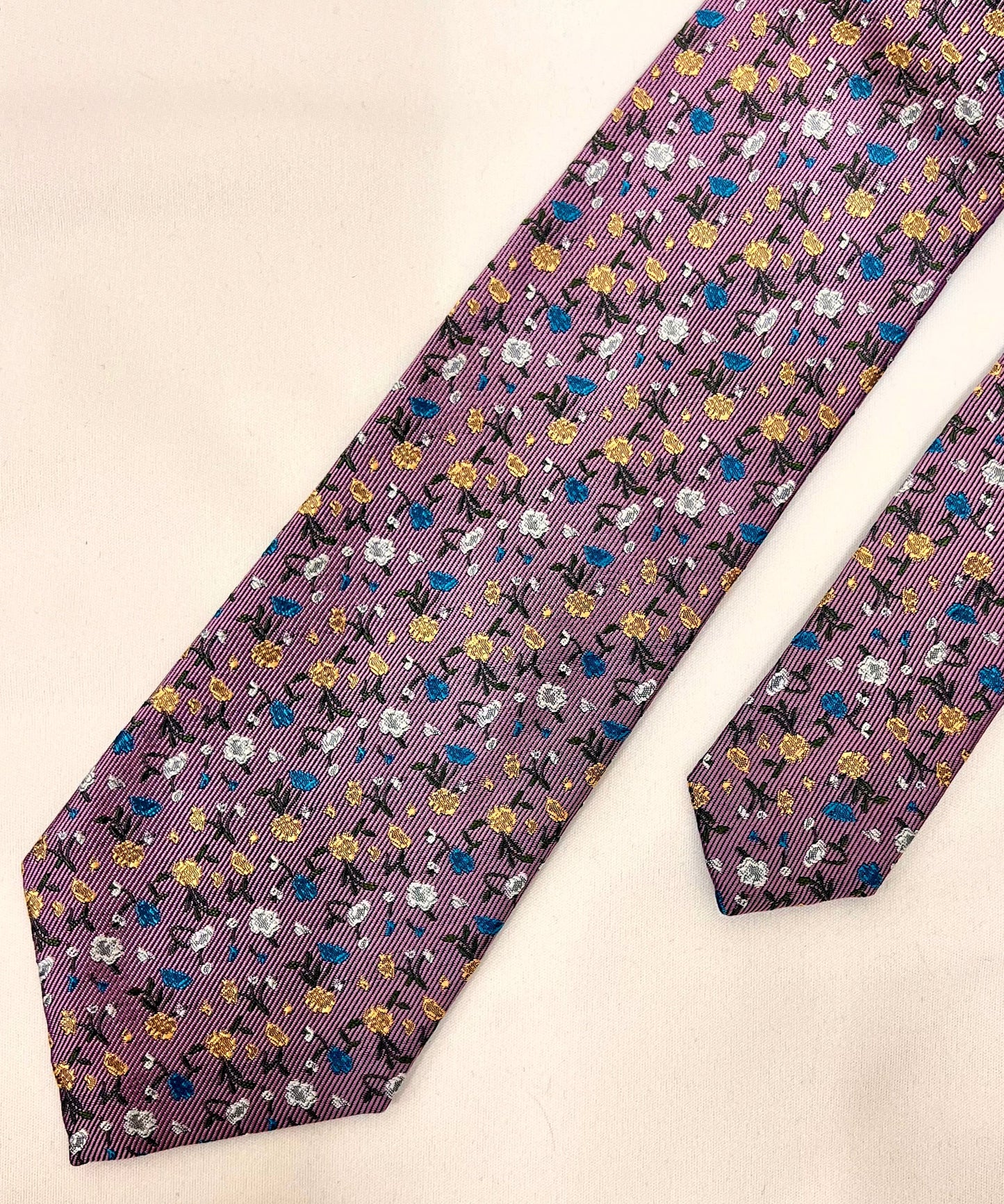 Franco Spada ( フランコスパダ )  フレンチヴィンテージプチフラワージャガードネクタイ: プロバンスピンク